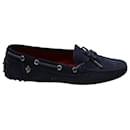 Tod's Ferrari Loafers in Navy Blue Suede