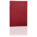 Hermes Vintage Red Leather Globe Trotter Agenda Notebook Cover - Hermès