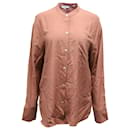 Vince Button Down Blouse in Pink Rose Viscose