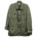 Brunello Cucinelli Military Jacket in Green Cotton