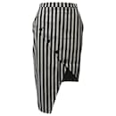 Altuzarra Paul Bert Striped Asymmetric Skirt in Multicolor Cotton