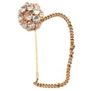 Gold Tone Crystal Embellished Hat Pin - Dolce & Gabbana