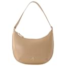 Mini Hobo Bag in Beige Leather - Autre Marque