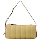 Padded Cylinder Bag in Cream Leather - Autre Marque