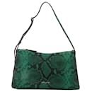 Prism Bag in Green Snake-Embossed Leather - Autre Marque