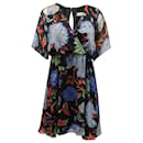 Alice + Olivia Cay Floral Dress in Multicolor Polyester