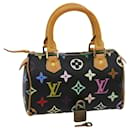LOUIS VUITTON Monogram Multicolor Mini Speedy Hand Bag Black M92644 Auth pt2669a - Louis Vuitton