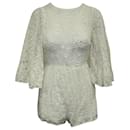 Ivory Embroidered Romper - Autre Marque
