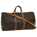 Louis Vuitton Monogram Keepall Bandouliere 60 Boston Bag M41412 LV Auth bs1358