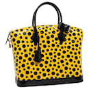 LOUIS VUITTON Vernis Dot Infinity Lockit MM Hand Bag Yellow M91398 Auth lt555a - Louis Vuitton