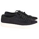 Prada Low Top Sneakers in Black Polyester