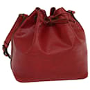LOUIS VUITTON Epi Petit Noe Shoulder Bag Red M44107 LV Auth pt2470 - Louis Vuitton