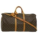 Louis Vuitton Monograma Keepall Bandouliere 55 Boston Bag M41414 LV Auth th2756