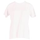 Camiseta de manga curta Balmain gola redonda em algodão branco
