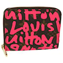 LOUIS VUITTON Monogram Graffiti Zippy Coin Purse Pink LV Auth 29930a - Louis Vuitton