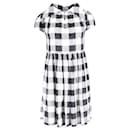 Vivienne Westwood Gingham Check Dress in Black Polyester
