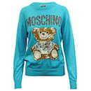 Moschino Teddy Bear Sweatshirt em algodão azul