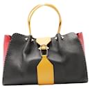 Three Colors Leather Handbag - Autre Marque