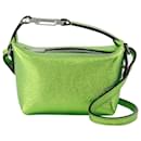 Tiny Moon Bag in Green Leather - Autre Marque