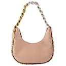 Frayme Hobo Zip Tiny in pink synthetic leather - Stella Mc Cartney
