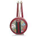 Gucci Red GG Supreme Flora Ophidia Round Backpack