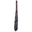 Etro Striped Tie in Multicolor Silk 