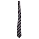 Versace Striped Tie in Multicolor Silk 