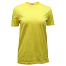 Prada T-shirt in Yellow Cotton 