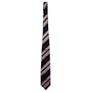 Balmain Striped Tie in Multicolor Silk