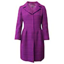 Alberta Ferretti Dress Coat in Purple Cotton