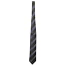 Ermenegildo Zegna Textured Stripe Tie in Multicolor Silk 
