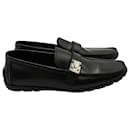 Louis Vuitton Lombok Slip On Loafers in Black Leather