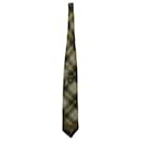 Gianni Versace Checkered Print Tie in Multicolor Silk 