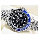 Rolex 126710BLNR GMT MasterII blue black bezel Jubilee Bracelet Mens