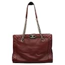 Boy Reverso Shopping Tote Burgundy calf leather - Chanel