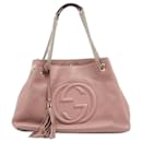 Soho Pink Leather Chain Bag - Gucci