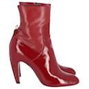 Ankle Boots Louis Vuitton Eternal em couro envernizado vermelho