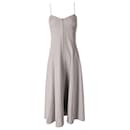Mara Hoffman Sleeveless Front Zip Midi Dress in Grey Hemp - Autre Marque
