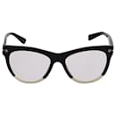 Valentino Rockstud Brille aus schwarzem und weißem Kunststoff