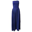 Eres Ankara Maxi Dress in Blue Acrylic