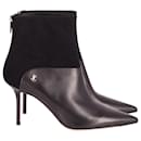 Jimmy Choo Beyla 85 Ankle Boots in Black Leather