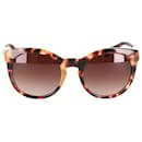 Óculos de sol com estampa de tartaruga em acetato marrom Dolce & Gabbana
