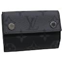 LOUISVUITTON Monogram Eclipse Reverse DiscoveryCompact Wallet M45417 auth 30461a - Louis Vuitton