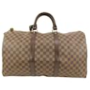 Damier Ebene Keepall 50 Duffle Travel Bag - Louis Vuitton