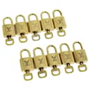 Louis Vuitton padlock 10set Padlock Gold Tone LV Auth jk2312