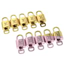 cadenas Louis Vuitton 10Set Cadenas Gold Tone LV Auth 30475