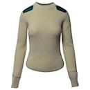 Isabel Marant Contrast Patch Sweater in Cream Laine Wool
