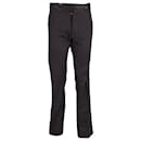 Yves Saint Laurent Tom Ford pour YSL Rive Gauche Pantalon Slim Fit en Coton Noir