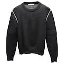 Givenchy Removable Zipper Sleeves Sweater in Black Cotton