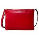 Celine Red Trio Leather Crossbody Bag - Céline